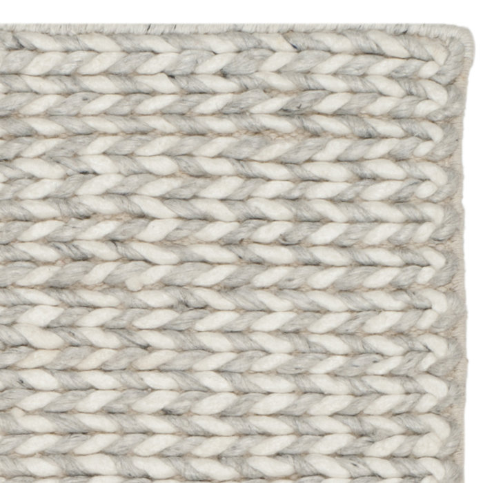 Gracie Oaks Newry Handmade Flatweave Ivory/Silver Rug & Reviews Wayfair